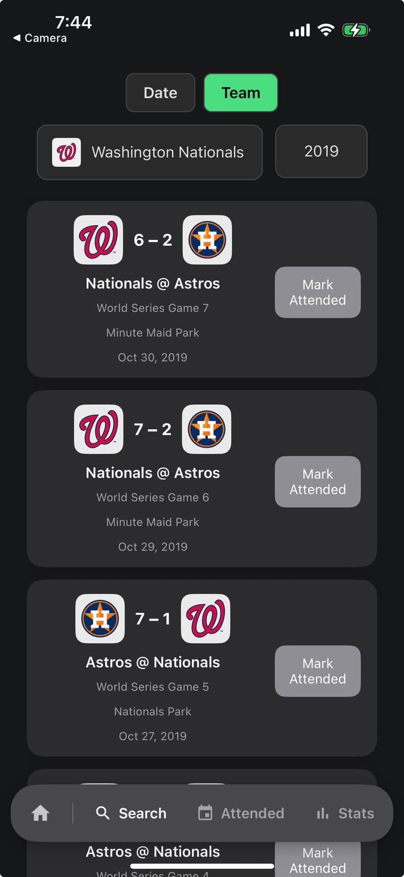 MLB By Team
